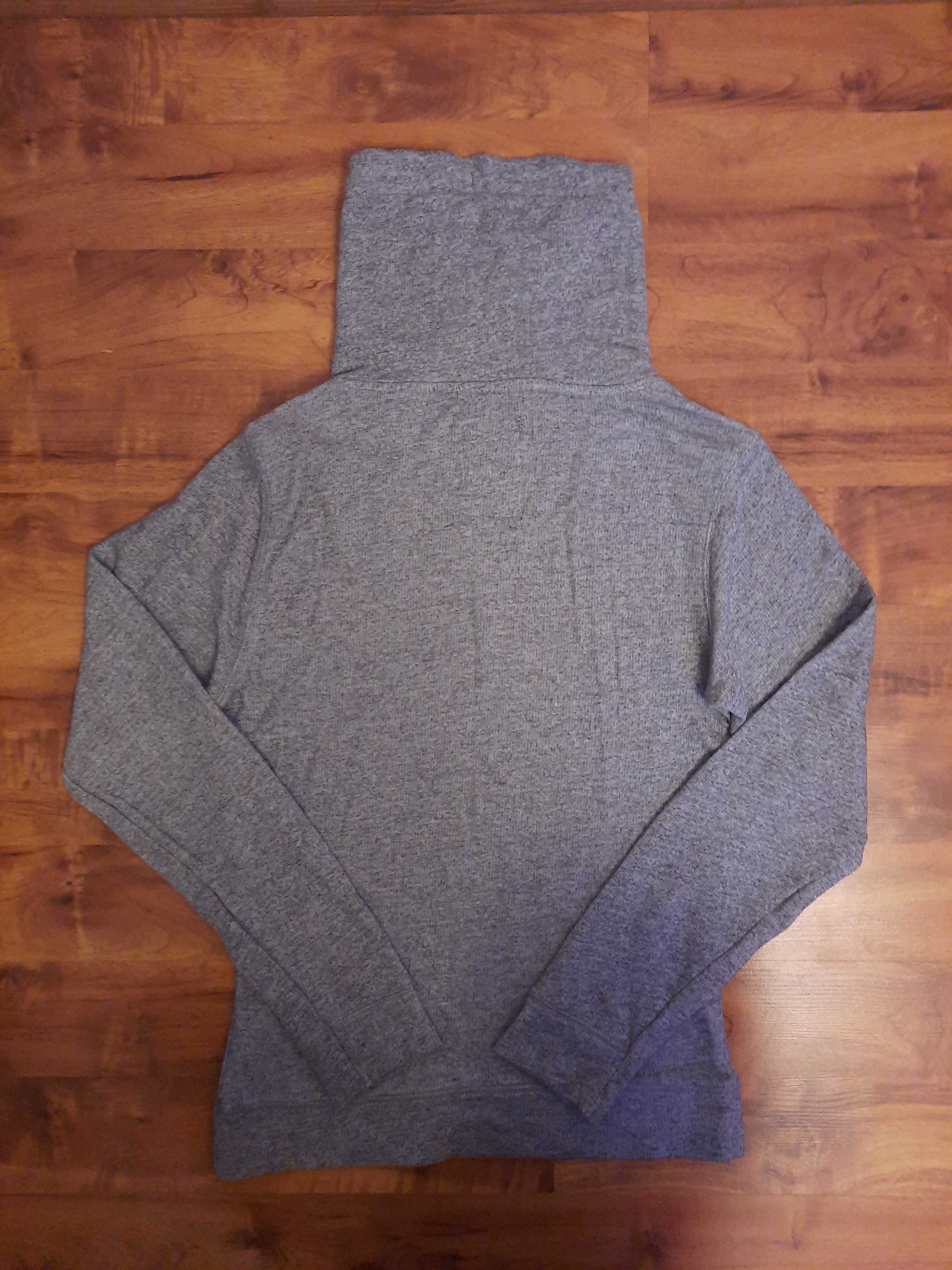 Bawełniany szary sweter bluza z golfem WeFashion rozmiar XS