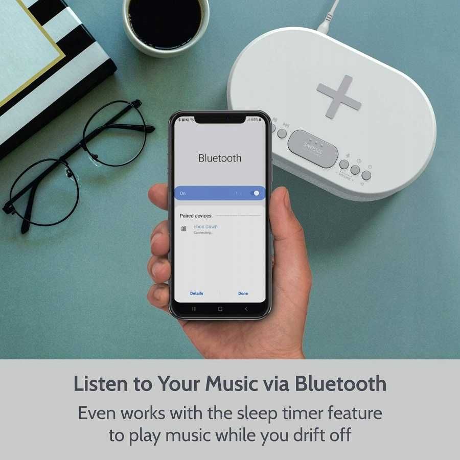 Radiobudzik z ładowarką indukcyjną I-Box Dawn Bluetooth