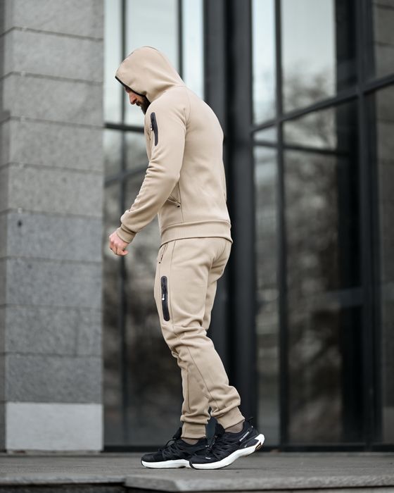Зимній чоловічий спортивний костюм ILUSION беж