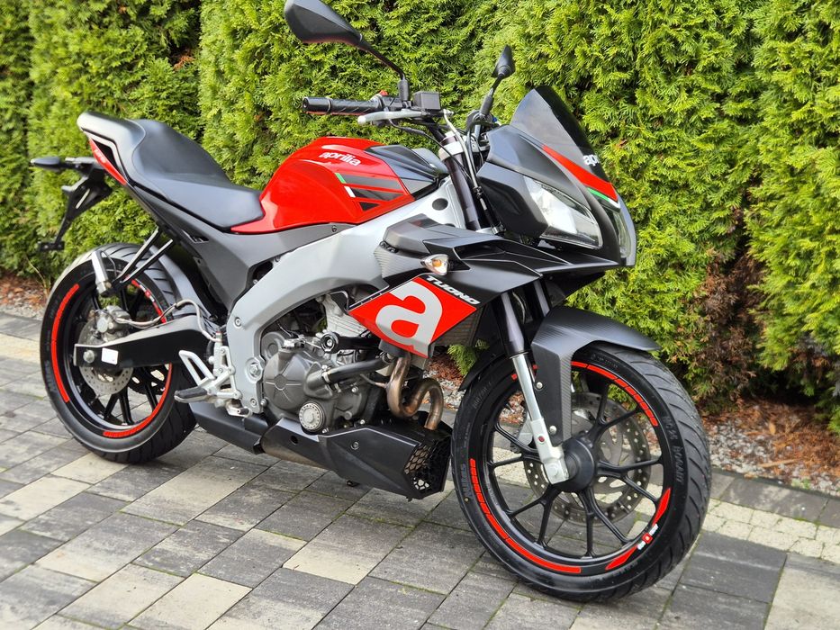Aprilia Tuono 125 ABS 2017r Crash Pady, Świeże Opony KAT B A1 mt