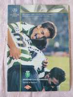 Programa oficial Sporting Spartak Moscovo liga campeões 2000 e 2001