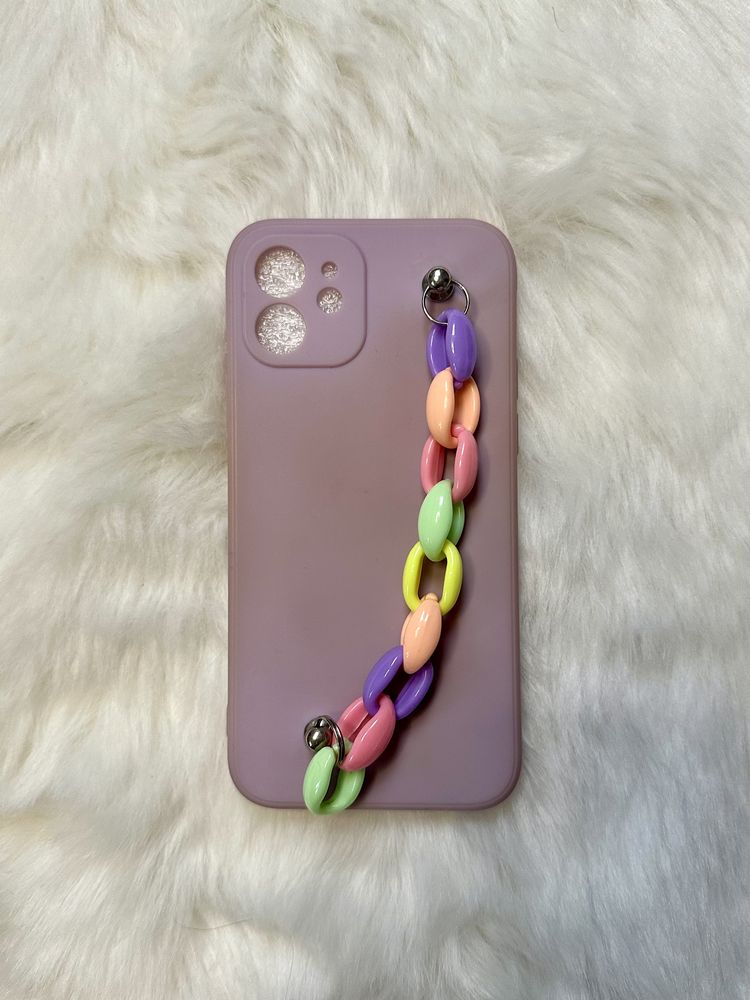 Nowy case fioletowy iPhone 12 etui obudowa na telefon fioletowa nowa