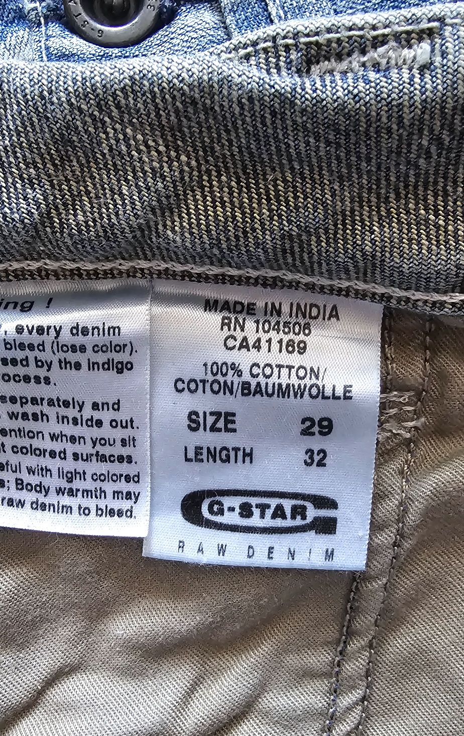 Jeansy niski Stan dzwony G-Star Raw retro Vintage y2k 90s 00s grunge