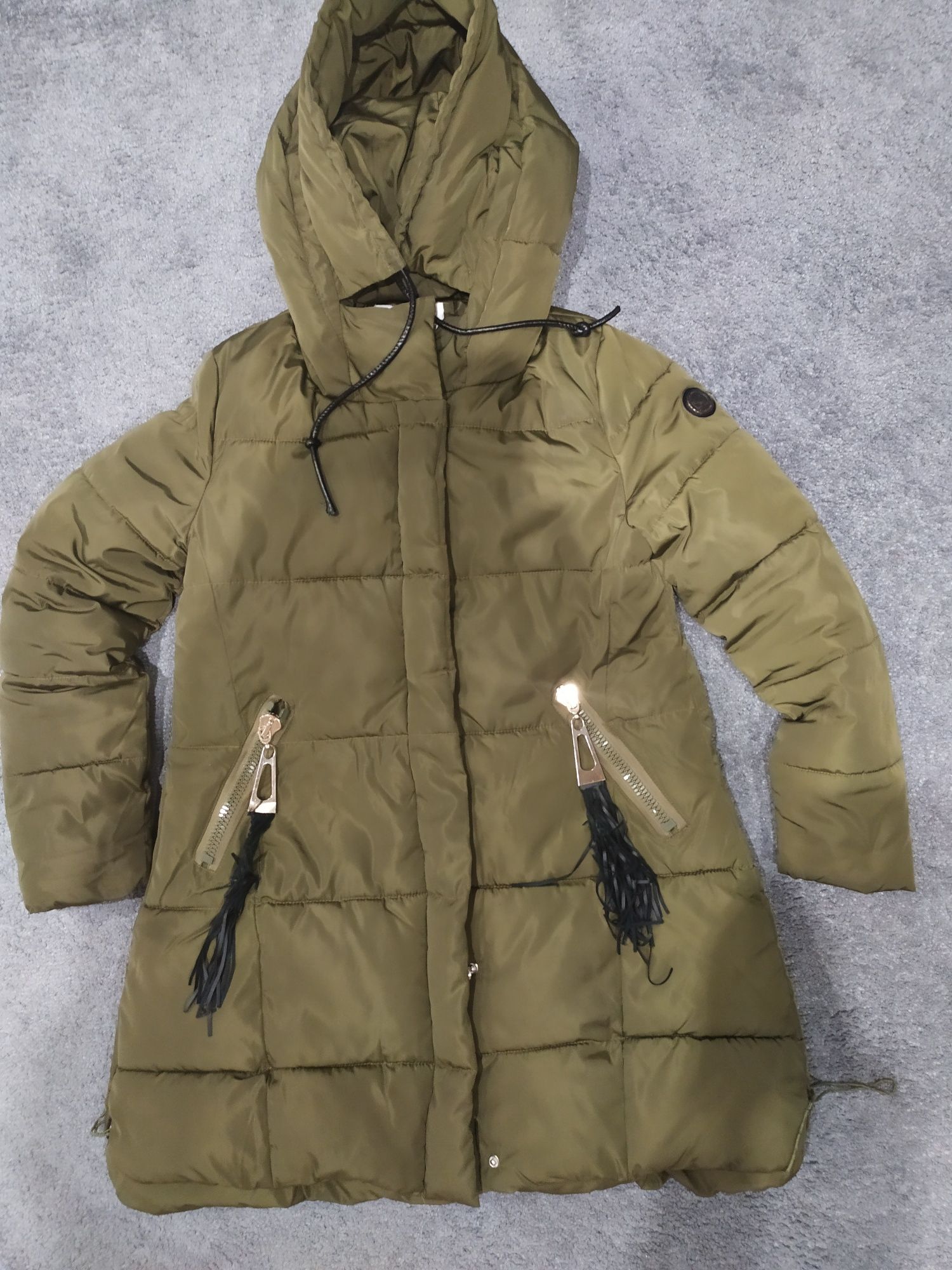 Kurtka parka zimowa khaki r M