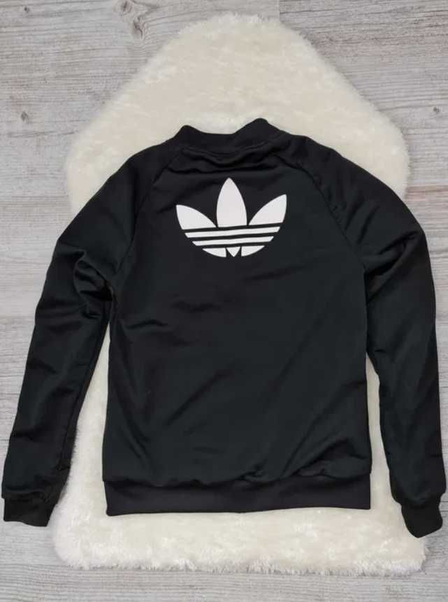 Damska Bluza , Sweter , Adidas Czarna Duże logo Rozmiar XS / S