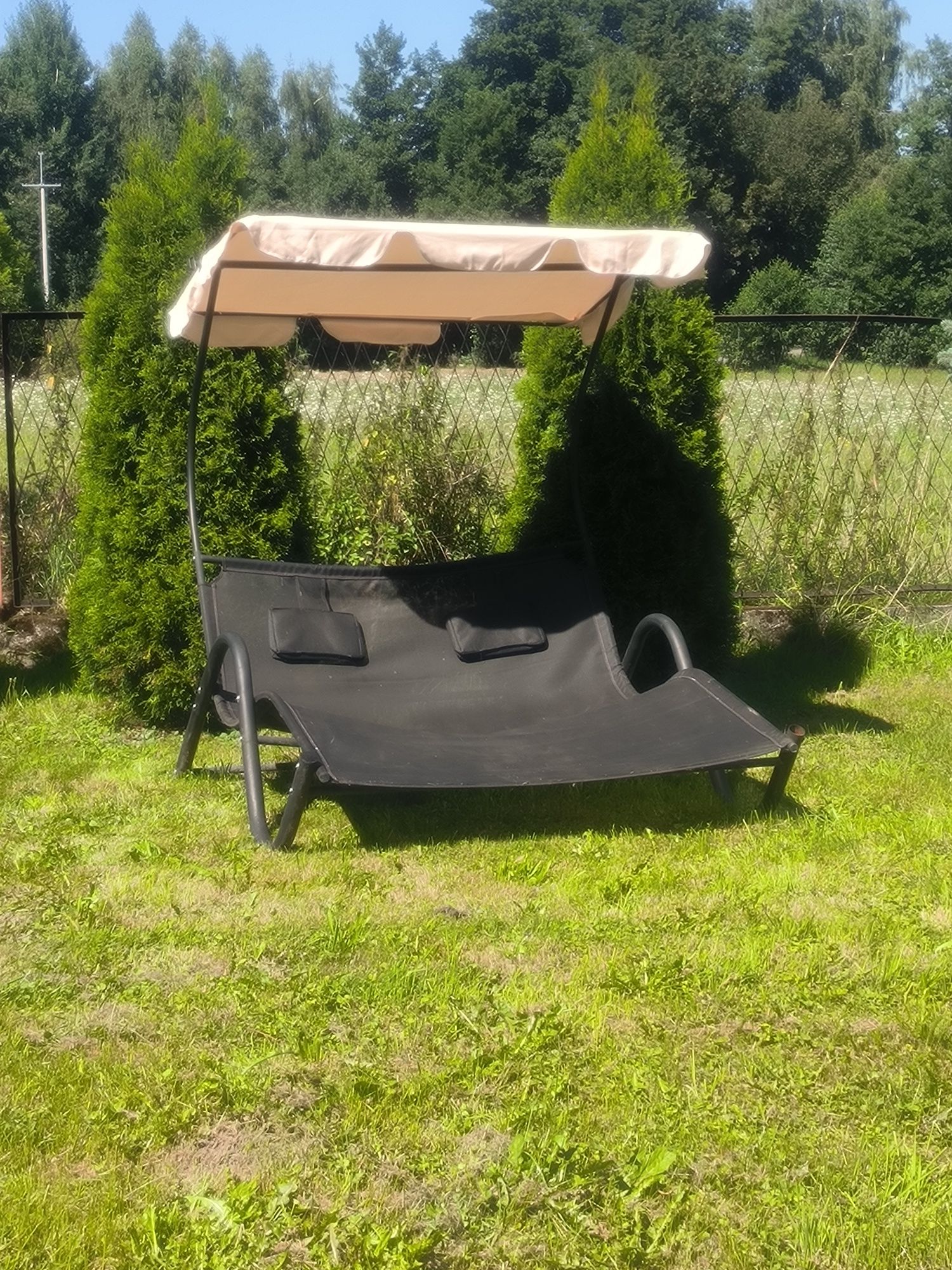 Leżak ogrodowy dwu osobowy, leżanka