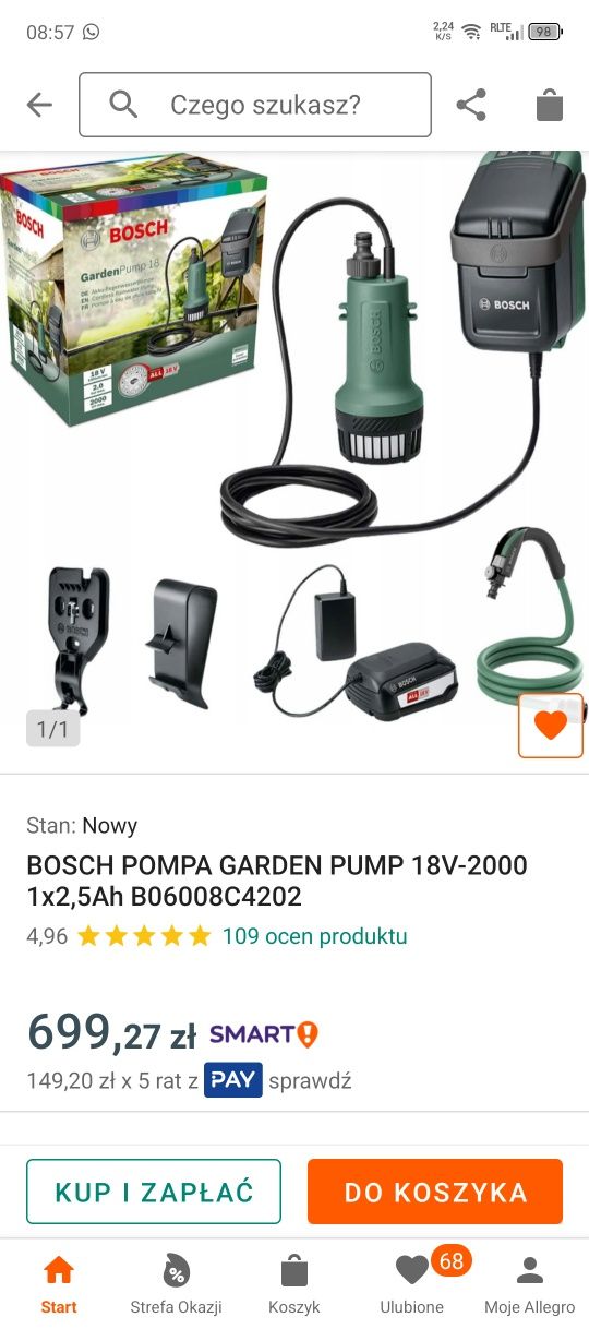 Pompa Bosch Gardena 18