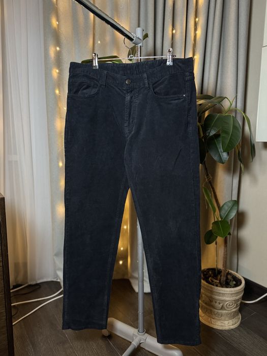 Massimo dutti вельветові штани джинси темно сині чорні вельветовые