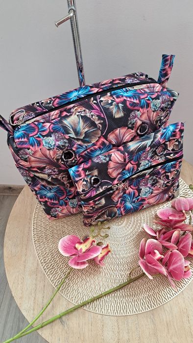 24h Organizer  Obag Mini +kieszeń zewnętrzna sztywna góra Suwak serce