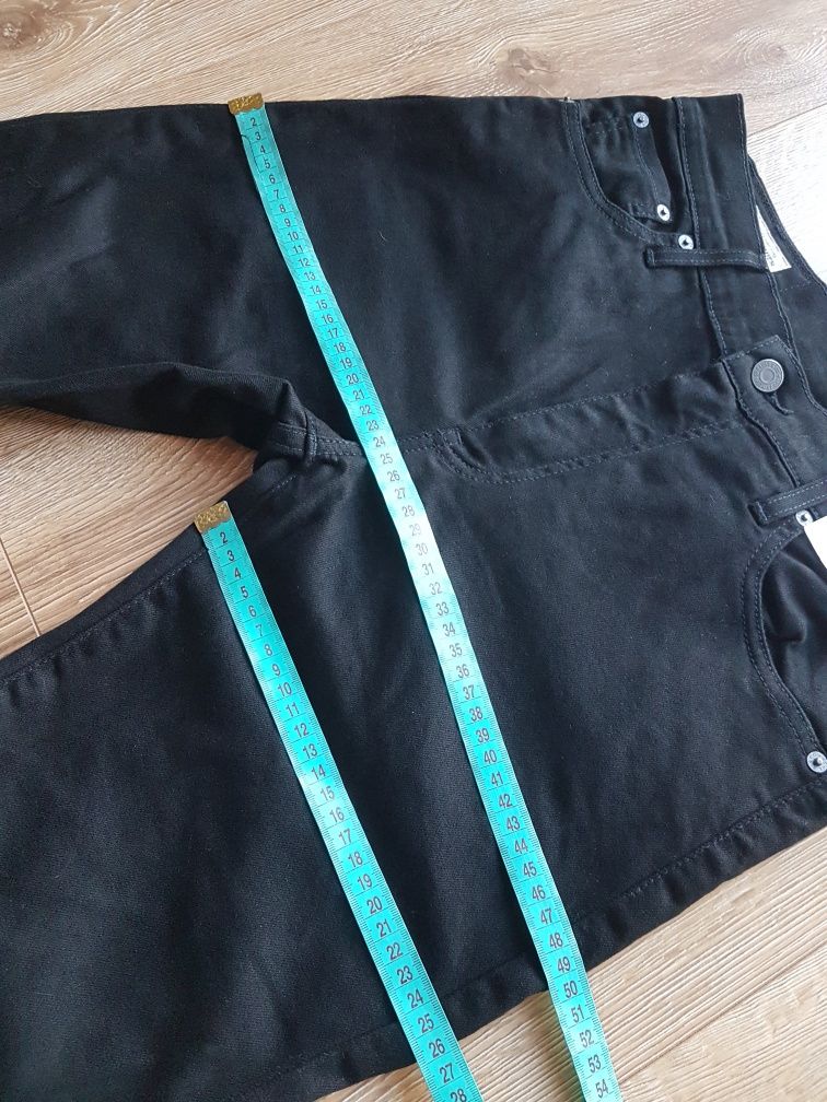 Levi's 512 jeansy spodnie rurki męskie W30 L32 czarne dżinsy jeans i