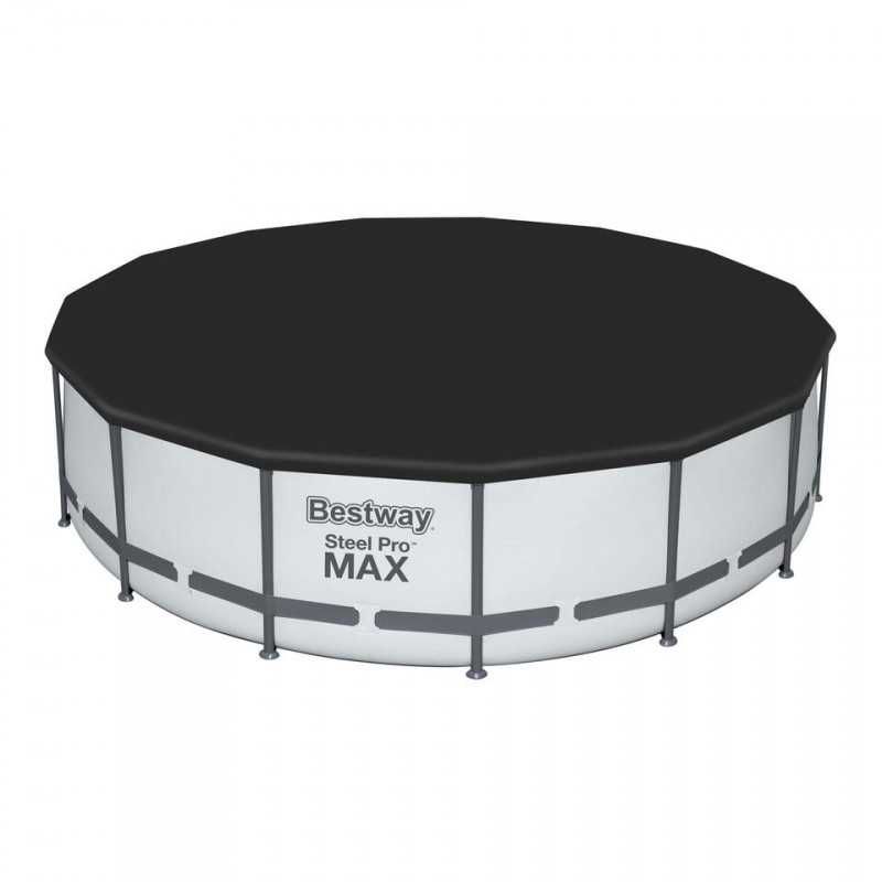 PISCINA 457X122CM BESTWAY  ROUND STEEL PRO MAX - Nova com Garantia