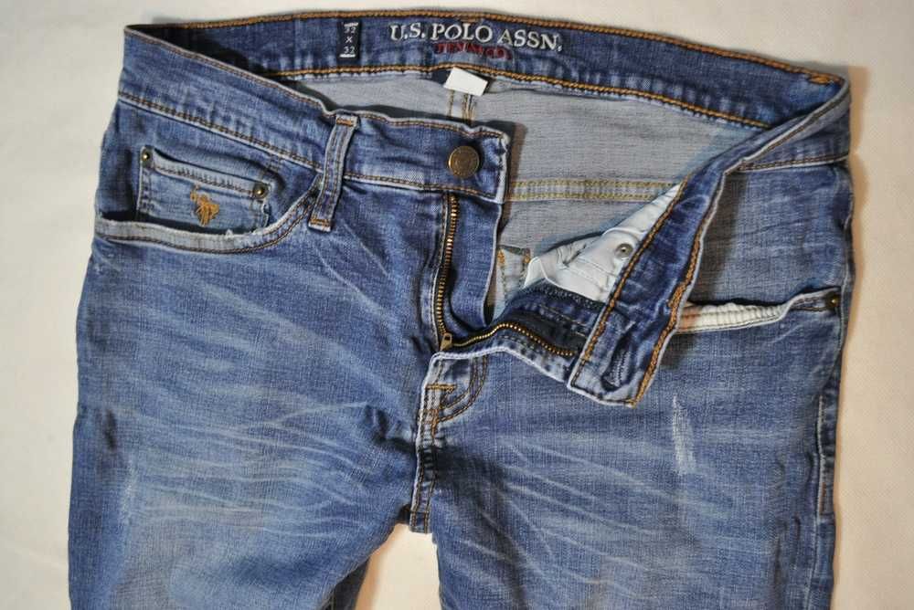 US POLO ASSN. M 86cm 32/32  męskie spodnie jeansowe stretch slim s4v