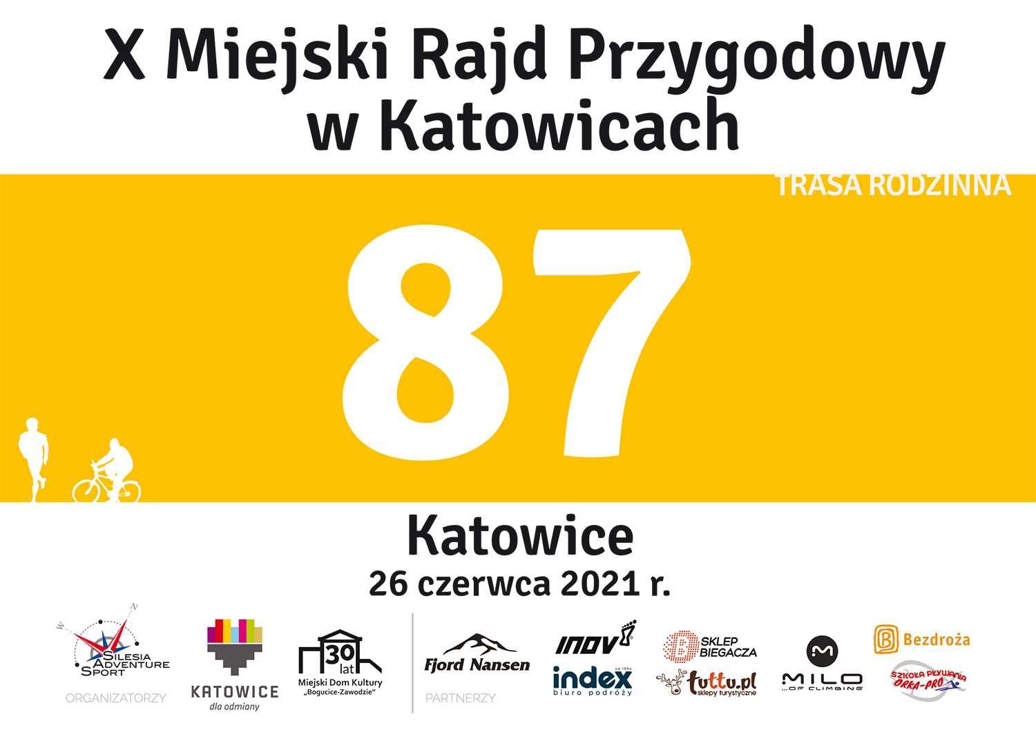Numery startowe A5 1 pakiet zawody biegi wyścigi DRUK