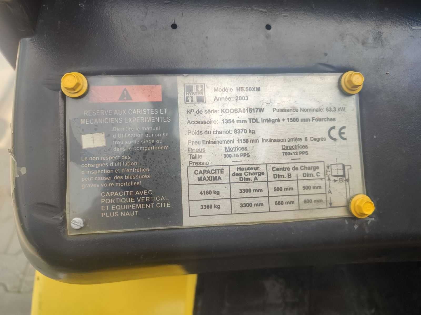 Wózek widłowy Hyster H5,5 XM LPG
