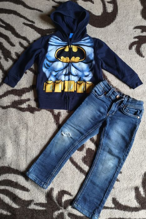 Next, Batman bluza i spodnie jeansowe