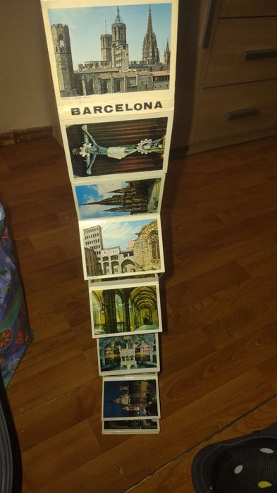 120 sztuk Pocztówka Widokówki Zdjęcia Rzym Fatima Barcelona Praga