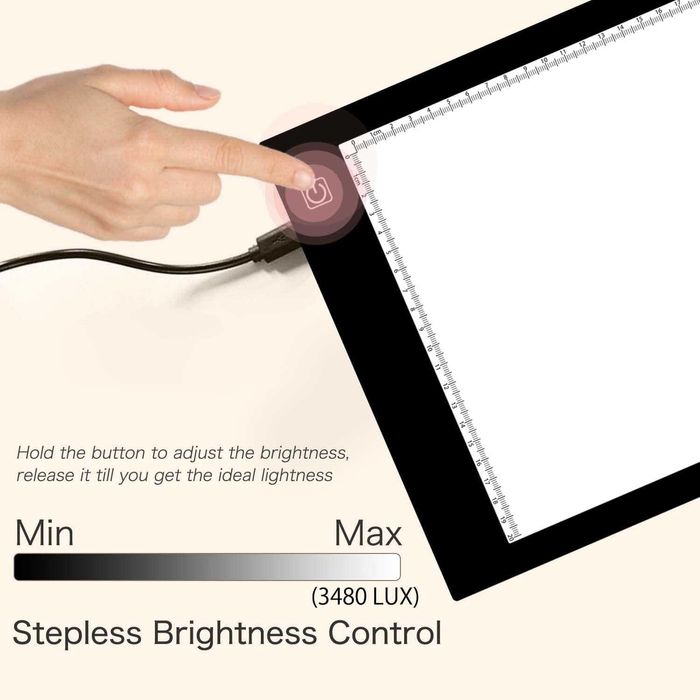 3s357. Lekki tablet A4 PRO, podświetlana tablica LED