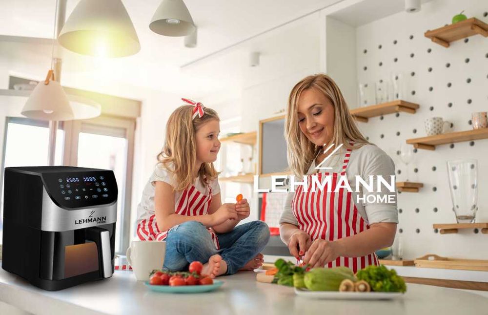 NOWA Frytkownica Beztłuszczowa Air Fryer 6L 1500W LCD 12 Programów