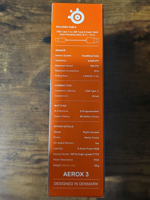 Steelseries Aerox 3 Onyx (62611)
Mysz optyczna Bezprzewodowa