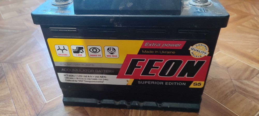 Продаю Акумулятор FEON 60Ah 540A