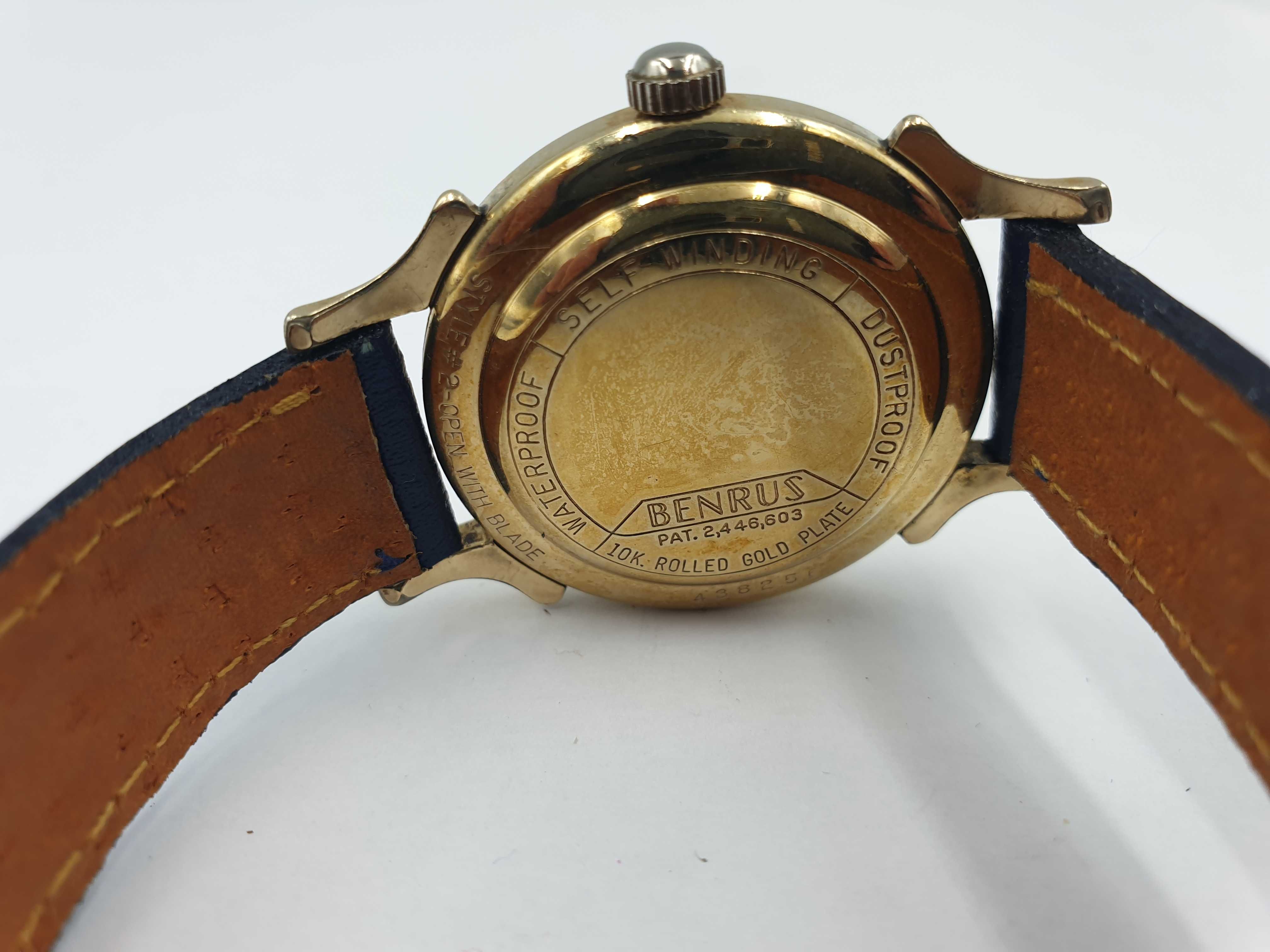 Zegarek Benrus Automatic Self-Winding Dustproof / 1950r / Świetny stan