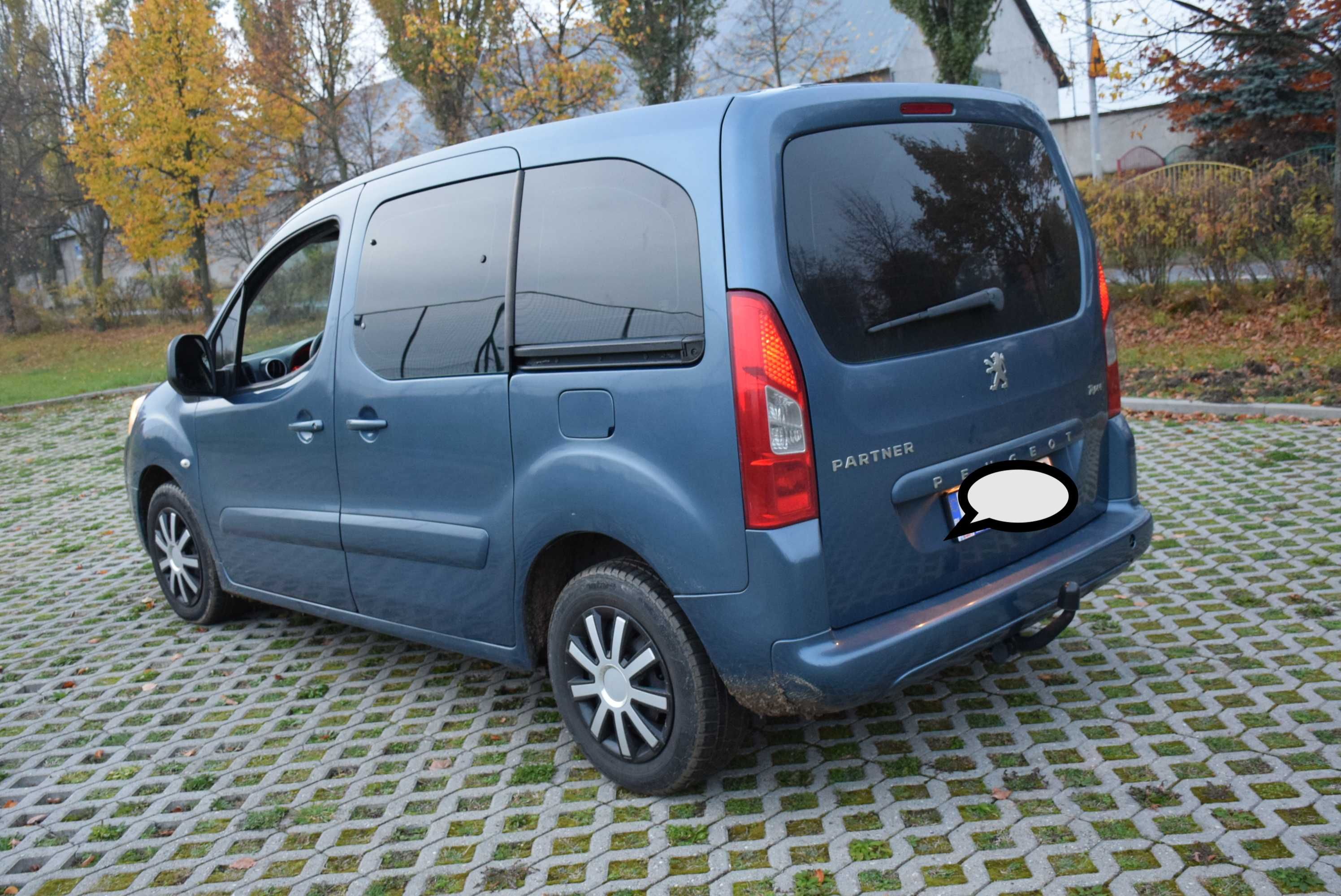 Peugeot Partner Tepee ZAMIANA na osobowe lub dostawcze HAK, BAGAŻNIK