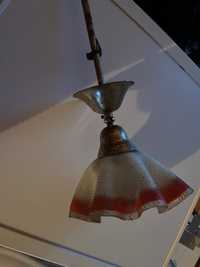 Stara lampa PRL wisząca