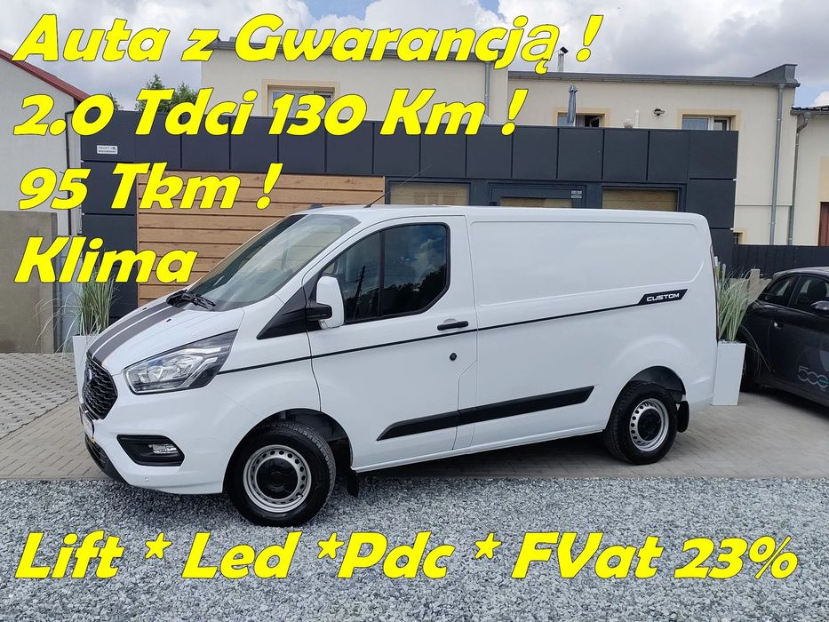 Ford Transit Custom  TransitCustom*Lift*2.0Tdci EcoBlue*95Tkm*2xPdc*Klima*FVat23%*Gwarancja