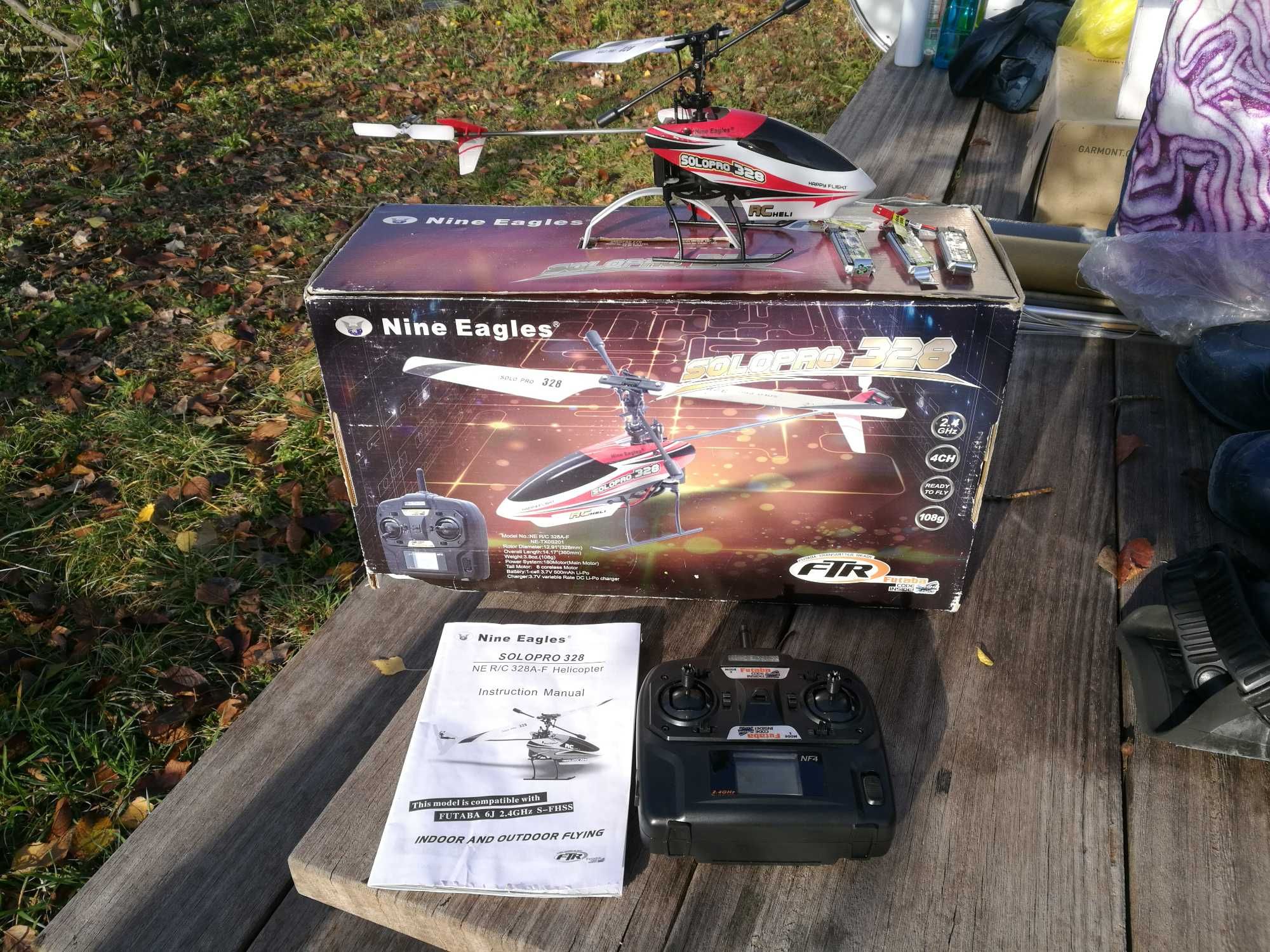 Model RC helikopter smiglowiec Nine Eagles naprawiany