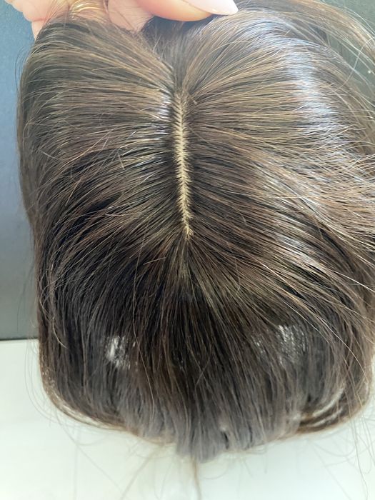 Toper tupet treska dopinka peruka włos naturalny indyjski brąz