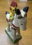 Burro com galo apito figurado de Barcelos