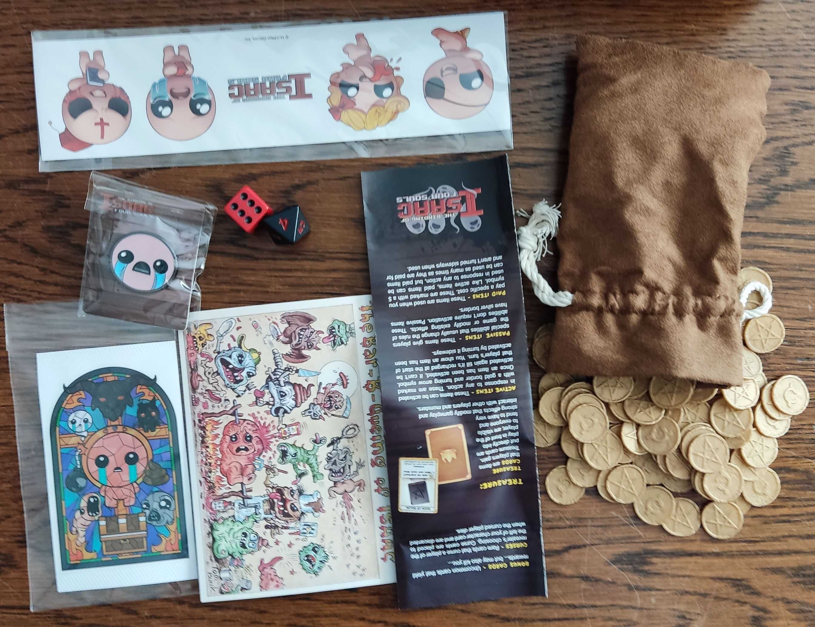 Binding of Isaac Four Souls Gold Box Kickstarter Expansion Pack nowa
