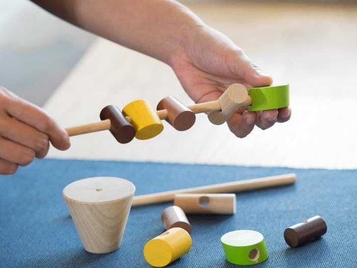 Gra zręcznościowa Balansujące pieńki Plan Toys Montessori