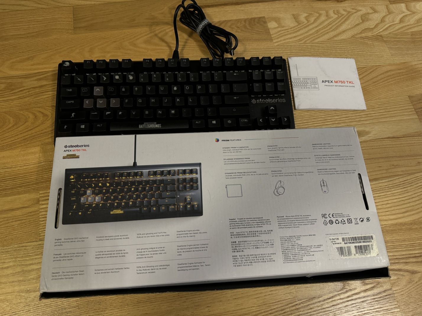 Клавиатура игровая Steelseries Apex M750 TKL PUBG Edition