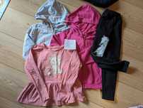 Bluzy dziewczynka, bluzeczka, spodnie / 4 szt / r. 116 / Smyk