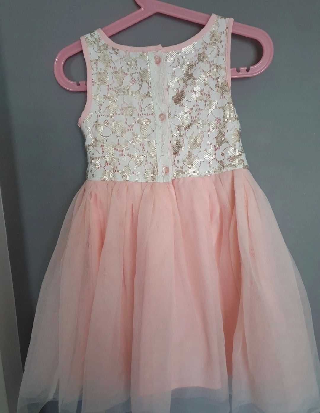 Sukienka tiulowa H&M z cekinami r.104