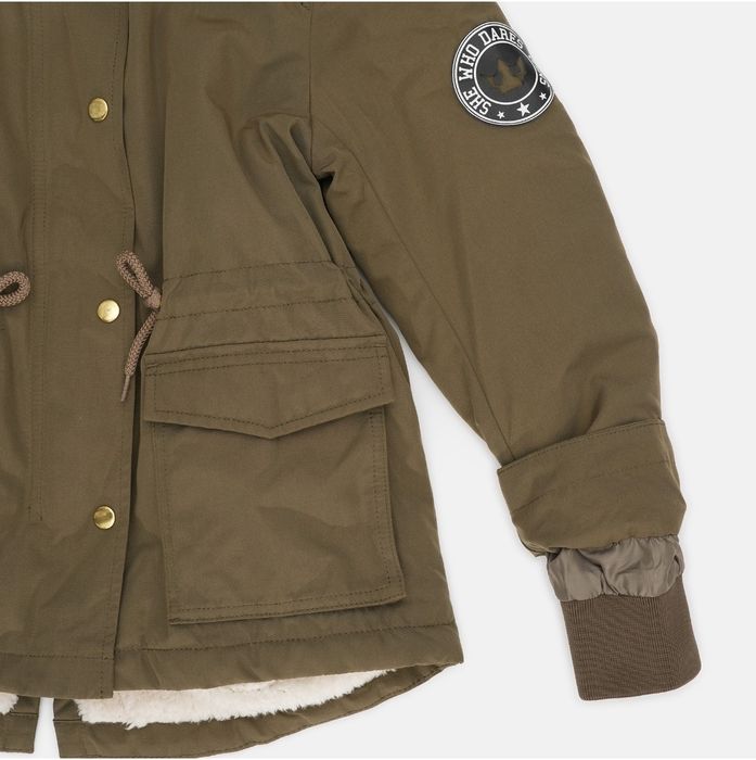 Куртка-парка для дівчинки.  На теплу зиму 140 см