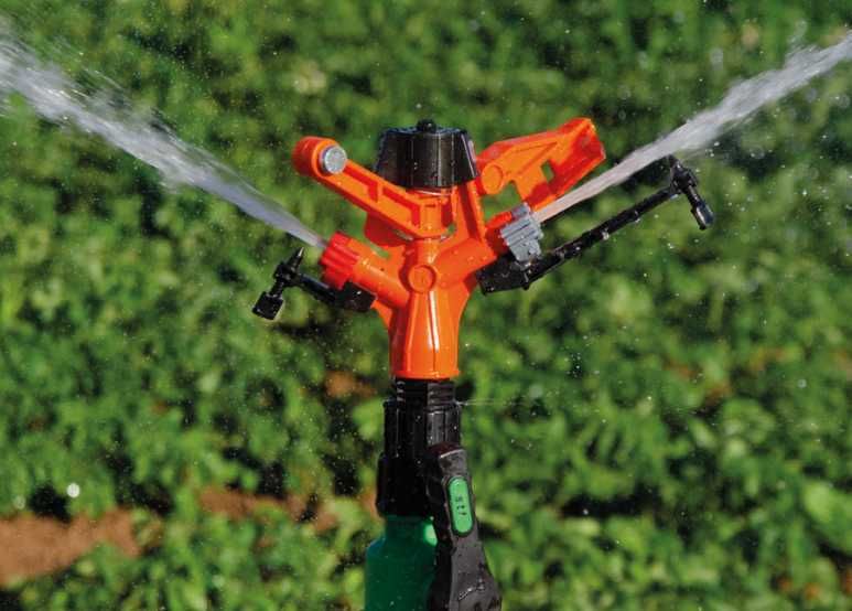 Zraszacz polowy S16  pełnoobrotowy dwudyszowy 3/4" lub 1"