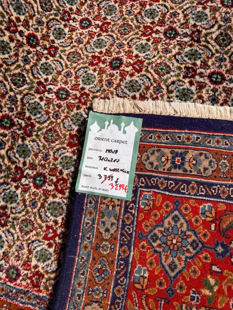 Dywan kaszmirowy r.tkany perski Iran Moud 310x210 galeria16 tyś