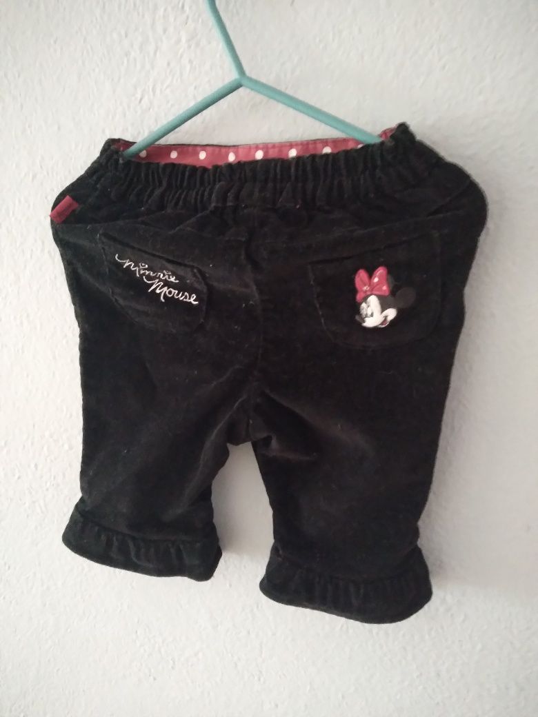 68 H&M Minnie Mouse bdb stan spodnie