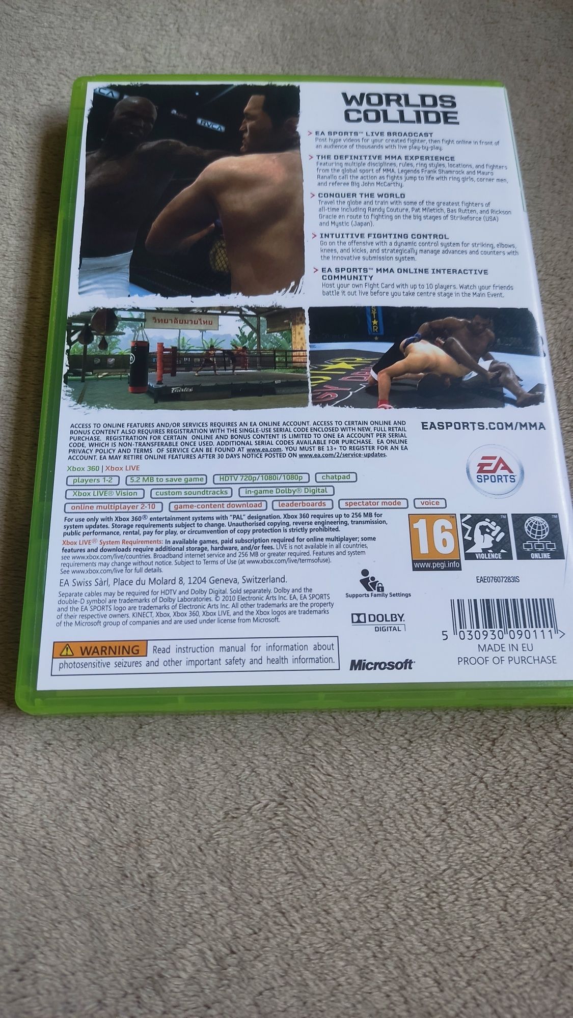 MMA Xbox 360. Gratis FIFA 16 Xbox 360
