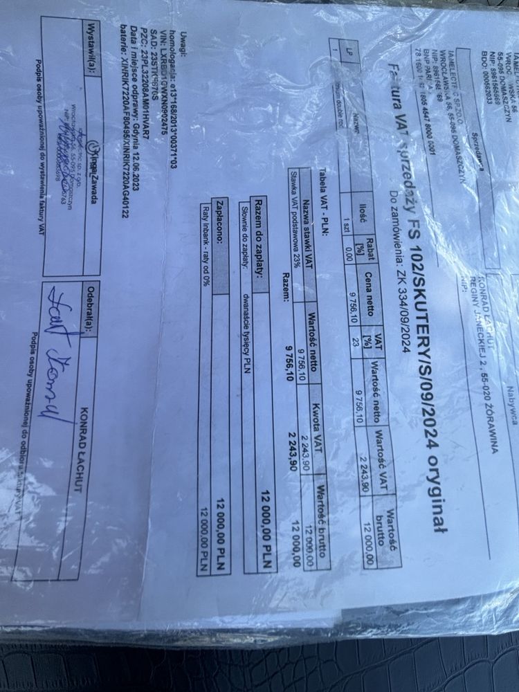 Hawk Lithun Double skuter elektryczny Nowy baterie ladowarka
