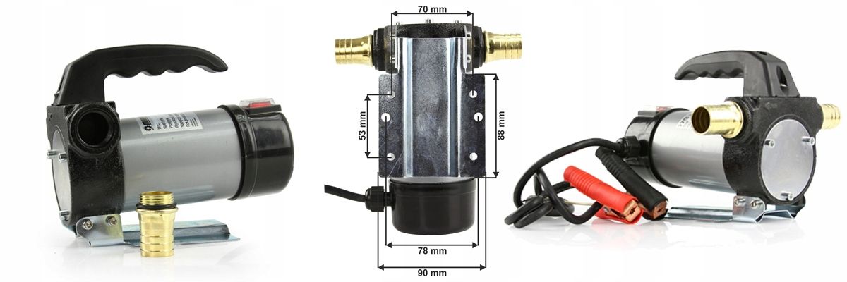 Pompa Paliwa 12V On Oleju Ropy Cpn Z Wężem 5M 1Cal