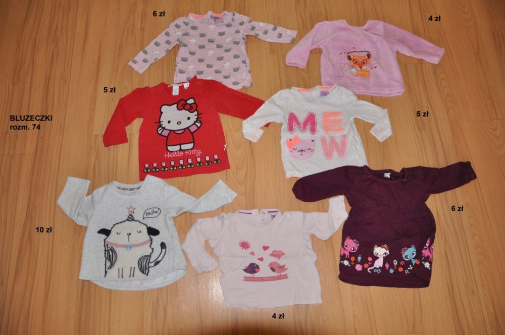 Ubranka dla dziewczynki 68-74