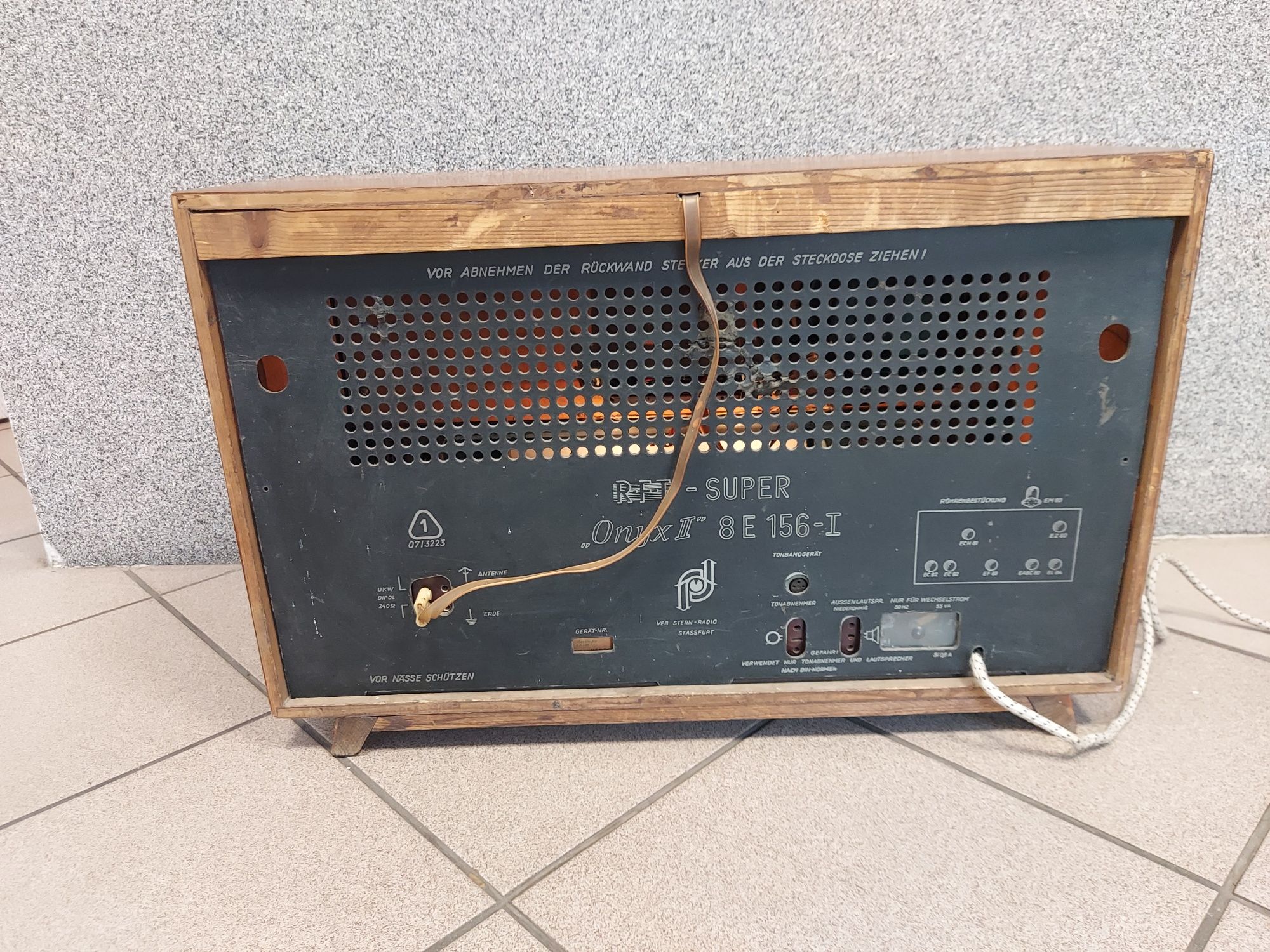 Stare radio lampowe STASSFURT Sprawne