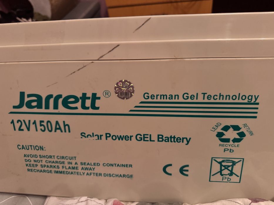 Гелевий акамулятор jarrett 150ah 12v