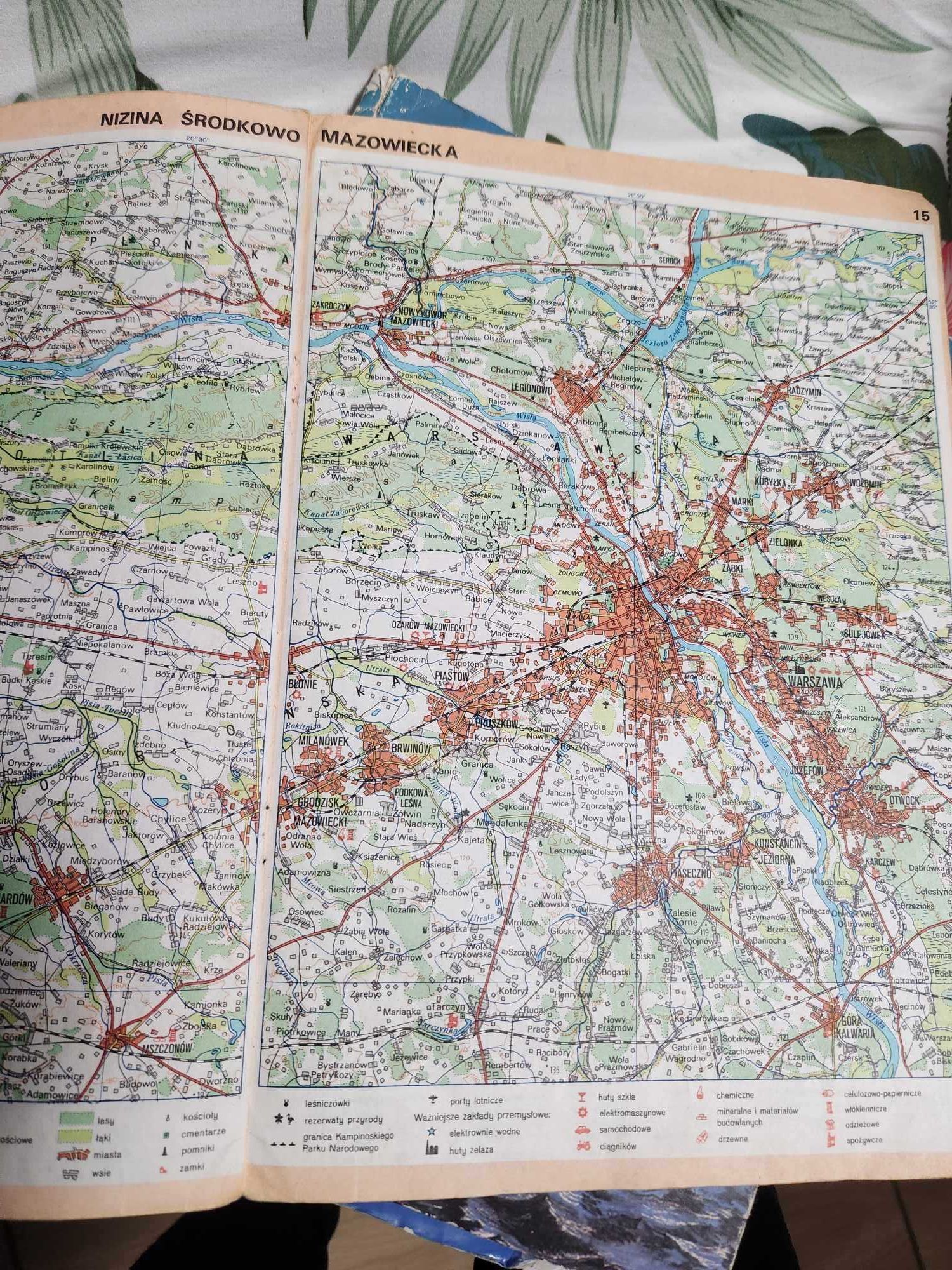 Krajobrazy Polski atlas geograficzny szkoła podstawowa stan dst 1983