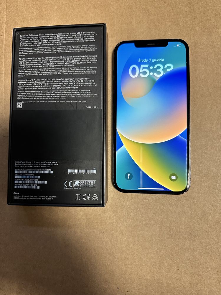 IPhone 12 Pro max 128 GB Pacific Blue od Apple