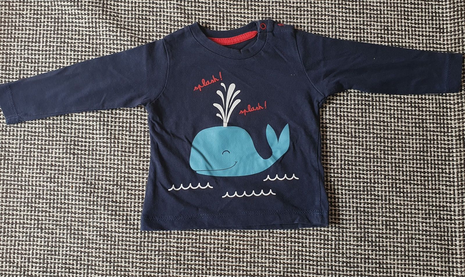 Camisola azul escura bebe 1-3 meses