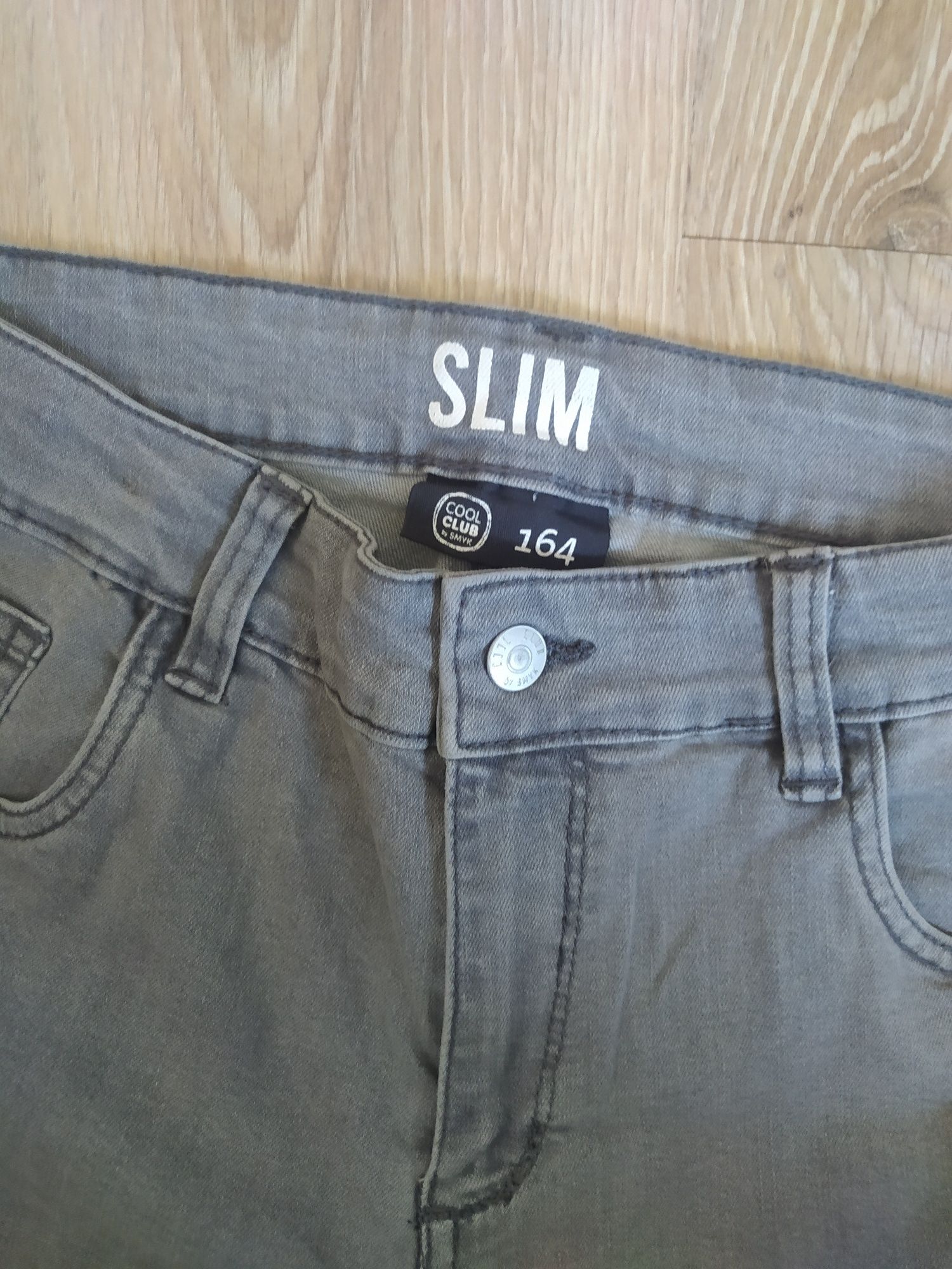 Spodnie jeansy szare CoolClub slim 164